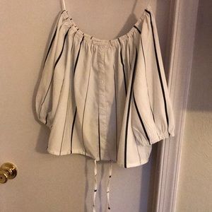 Off shoulder crop top